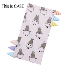 Load image into Gallery viewer, Bed-Time Buddy™ Case Big Sheepz Pink with Colour &amp; Stripe tag - Jumbo
