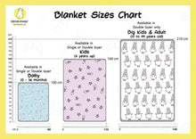 Load image into Gallery viewer, Single Layer Blanket Big Star &amp; Sheepz White 0 - 36 months
