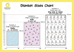 Single Layer Blanket Big Star & Sheepz White 0 - 36 months