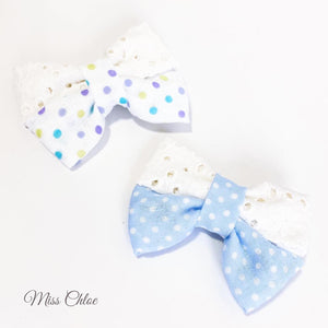 Miss Chloe Handmade Hairclip Set - Chantilly