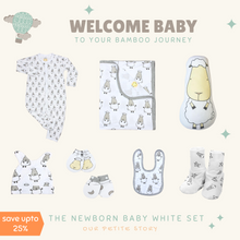 Load image into Gallery viewer, Our Petite Story Welcome Baby White Set
