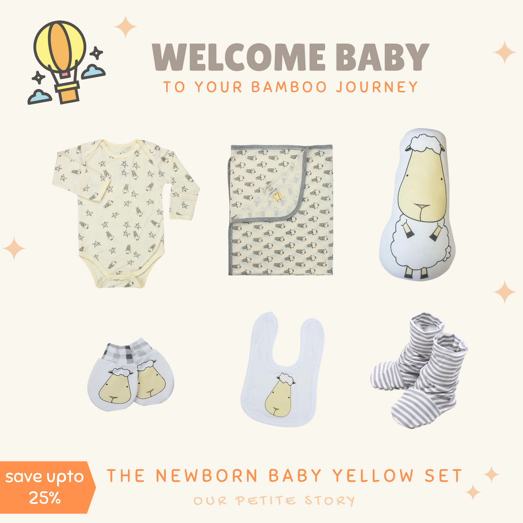 Our Petite Story Newborn Yellow Set