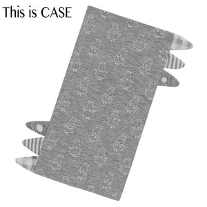 Bed-Time Buddy™ Case Big Sheepz Grey with Stripe, Polka Dot & Checker tag - XL