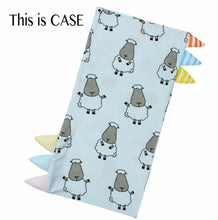 Load image into Gallery viewer, Bed-Time Buddy™ Case Big Sheepz Blue with Colour &amp; Stripe tag - Jumbo
