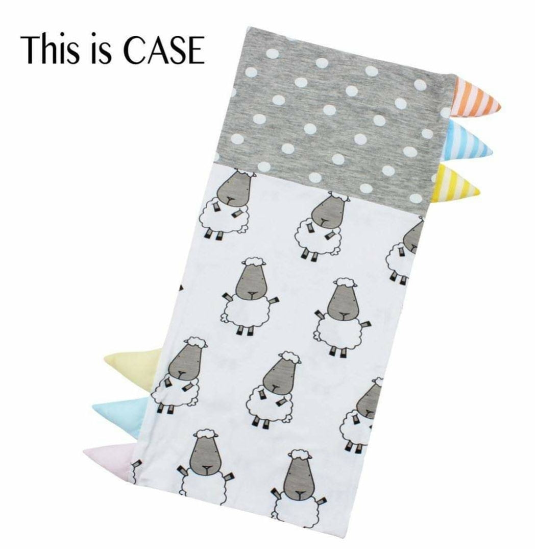 Bed-Time Buddy™ Case Big Sheepz Polka Dot with Colour & Stripe tag - Jumbo
