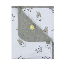 Load image into Gallery viewer, Double Layer Blanket Big Sheepz Star White 0 - 36 months
