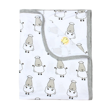 Load image into Gallery viewer, Single Layer Blanket Big Sheepz White 0 - 36 months

