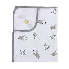 Load image into Gallery viewer, Single Layer Blanket Big Star &amp; Sheepz White 0 - 36 months
