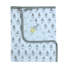 Load image into Gallery viewer, Single Layer Blanket Small Sheepz Blue 0 - 36 months
