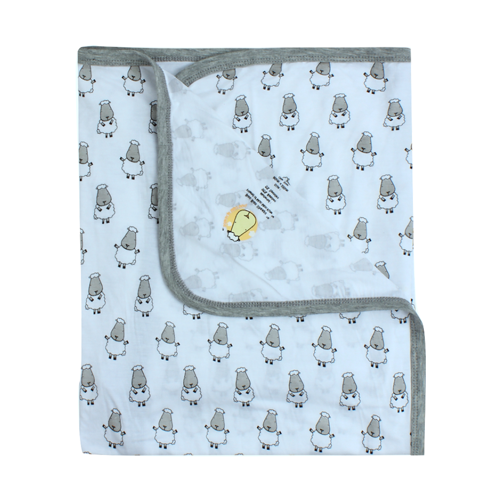 Single Layer Blanket Small Sheepz Blue 0 - 36 months